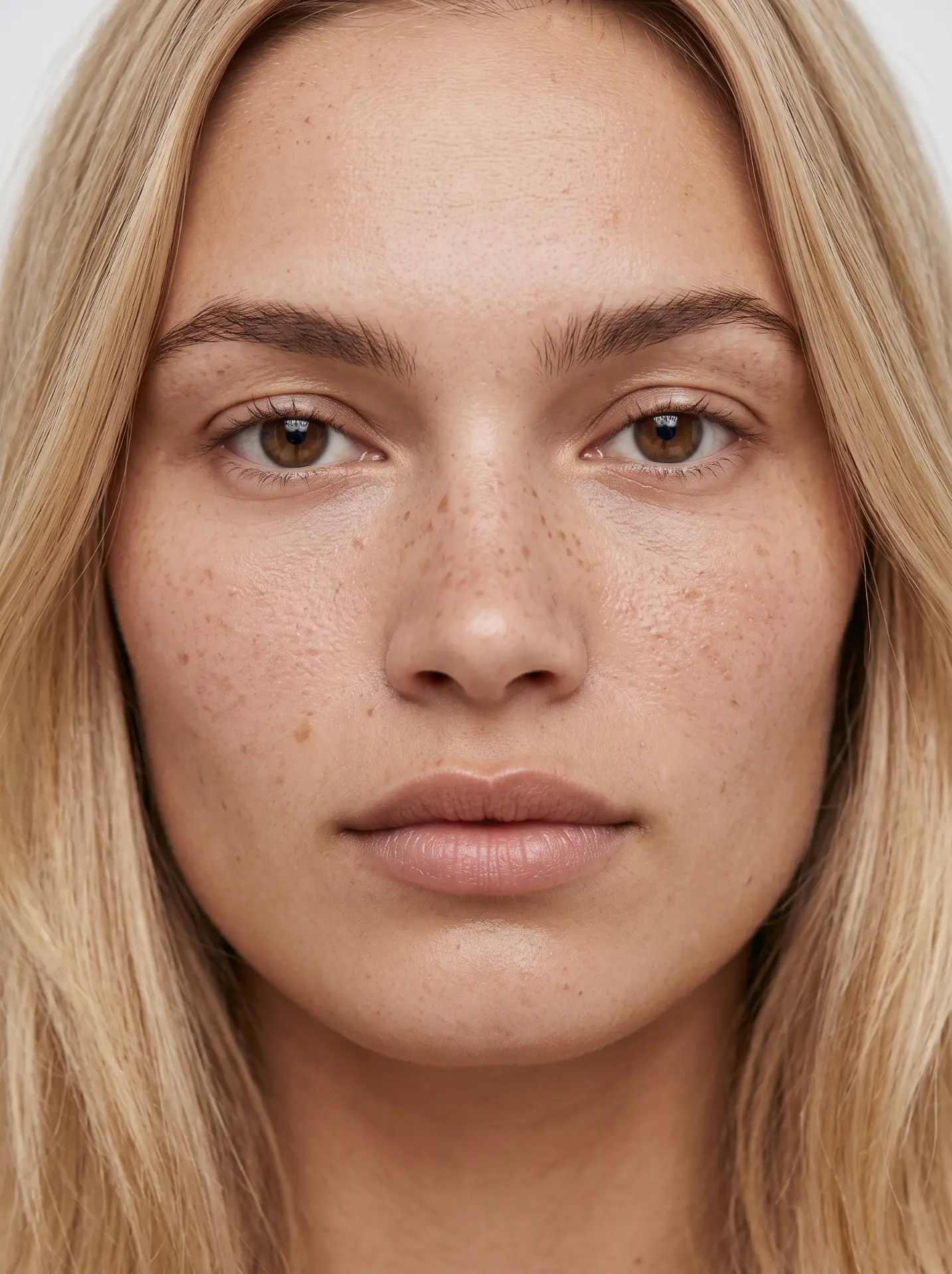 Model portret — beauty close-up